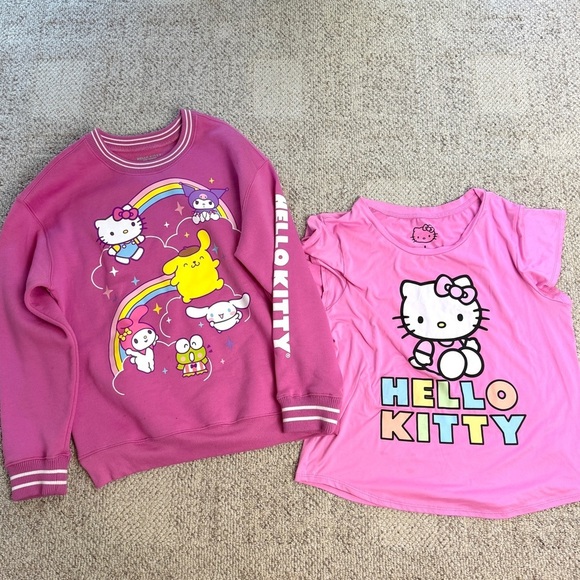 Bundle of Sanrio Hello Kitty and Friends Graphic Sleep Shirt Sweatshirt Kawaii - Picture 1 of 12